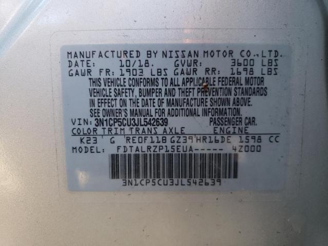 2018 NISSAN KICKS S - 3N1CP5CU3JL542639