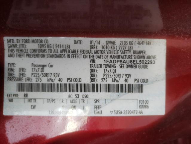 1FADP5AU8EL502293 Ford C-MAX SE