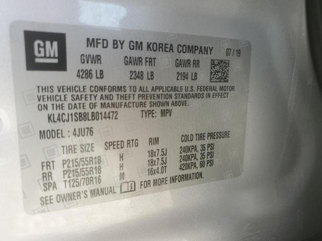 KL4CJ1SB8LB014472 2020 BUICK ENCORE, photo no. 13