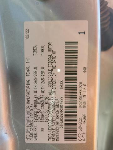 5TFLA5DBXNX014229 Toyota Tundra Crewmax Sr