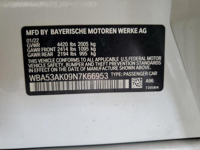 VIN WBA53AK09N7K66953 2022 BMW 2 Series, 228I no.12