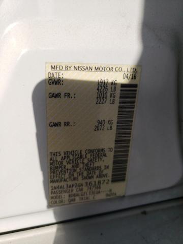 1N4AL3AP2GN361872 Nissan ALTIMA 2.5