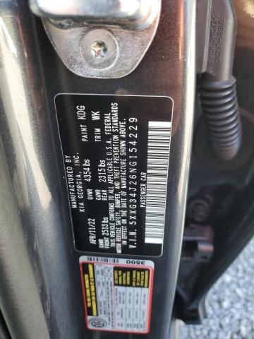5XXG34J26NG154229 KIA K5 EX