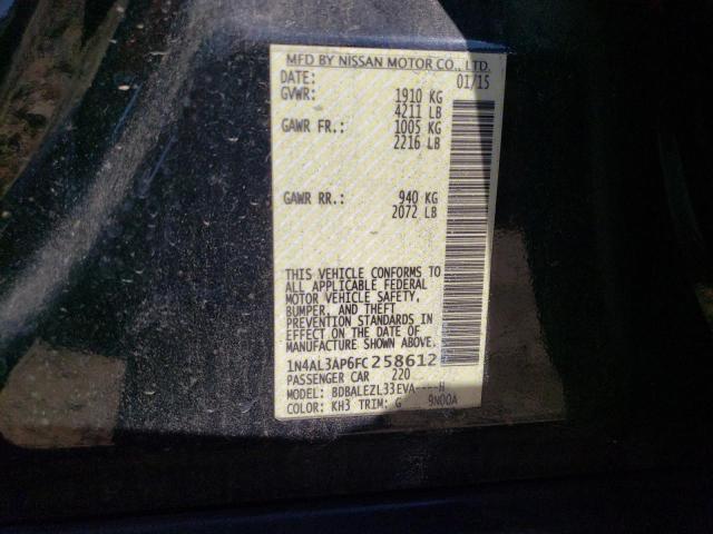 1N4AL3AP6FC258612 Nissan ALTIMA 2.5