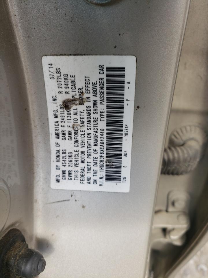 2014 Honda Accord Exl vin: 1HGCR3F8XEA042440