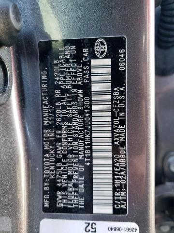2018 TOYOTA CAMRY L - 4T1B11HK7JU041300