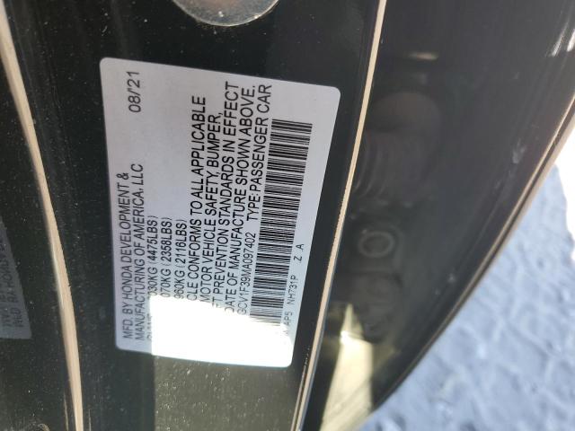 1HGCV1F39MA097402 | 2021 HONDA ACCORD SPO