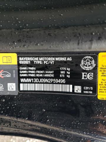 2022 MINI COOPER SE - WMW13DJ09N2P59496