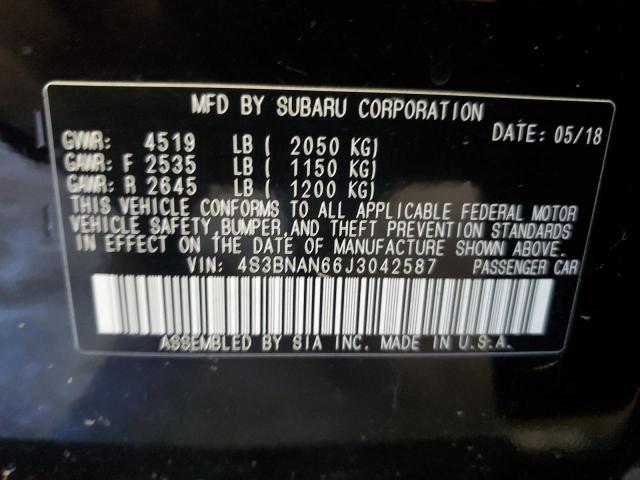 2018 SUBARU LEGACY 4S3BNAN66J3042587