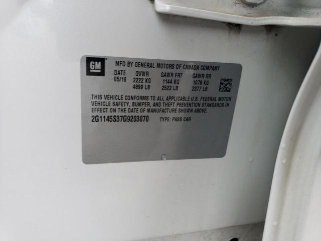 2016 CHEVROLET IMPALA LTZ - 2G1145S37G9203070