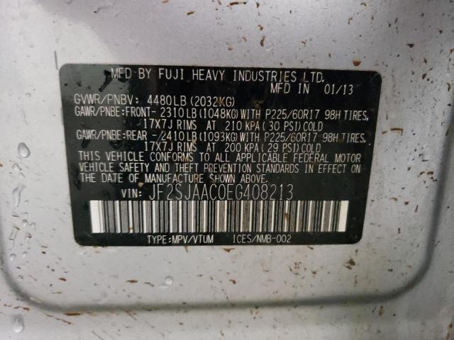 JF2SJAAC0EG408213 Subaru Forester 2.5i
