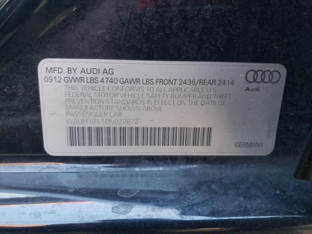 VIN WAUEFAFL1DN022672 2013 Audi A4, Premium Plus no.12