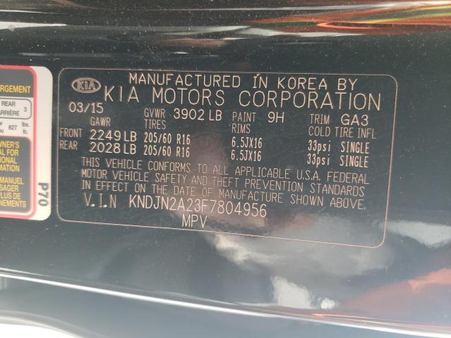 KNDJN2A23F7804956 | 2015 KIA SOUL