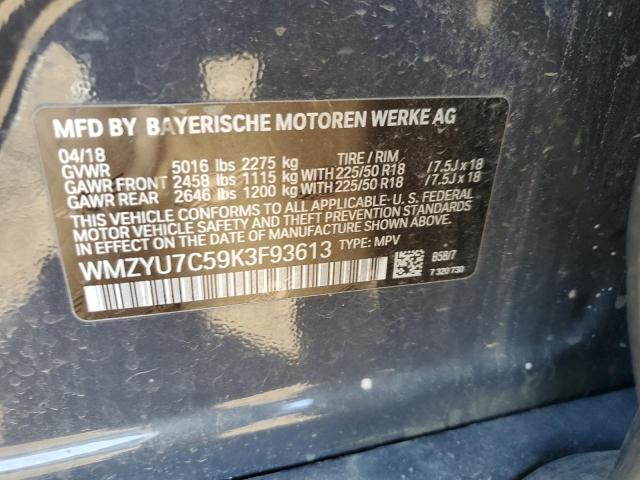 WMZYU7C59K3F93613 Mini Cooper S E Countryman All4
