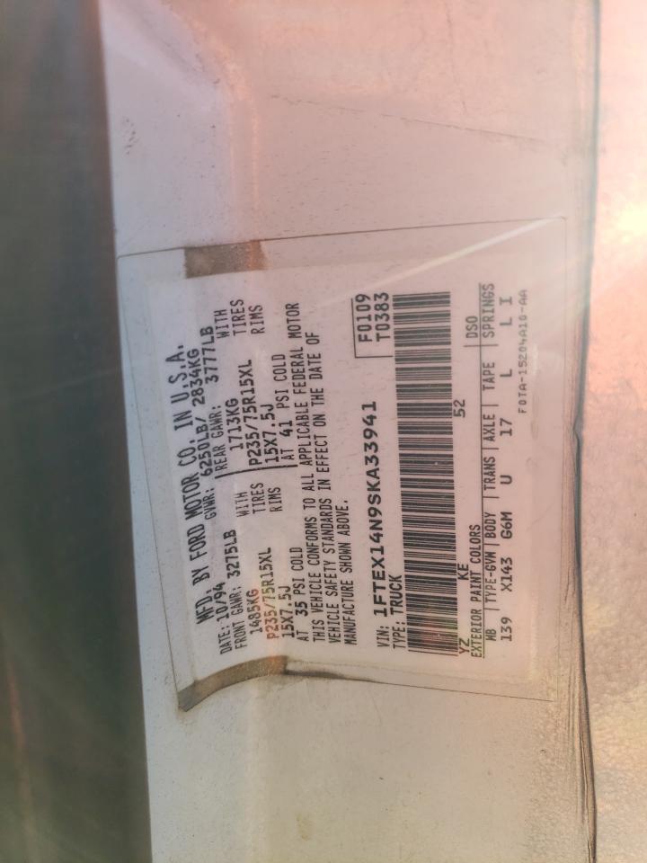 1FTEX14N9SKA33941 1995 Ford F150