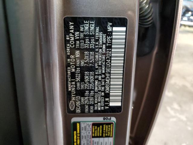 KM8SMDHF9EU047021 Hyundai Santa Fe Gls