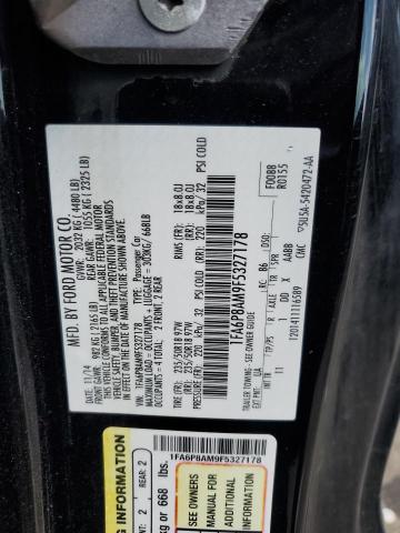 1FA6P8AM9F5327178 Ford MUSTANG