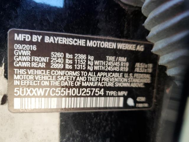 5UXXW7C55H0U25754 BMW X4 Xdrivem40i
