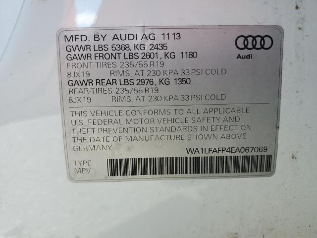 VIN WA1LFAFP4EA067069 2014 Audi Q5, Premium Plus no.13