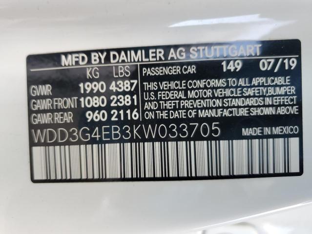 2019 MERCEDES-BENZ A 220 - WDD3G4EB3KW033705