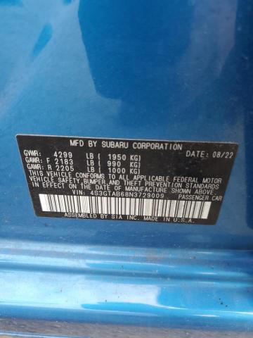 4S3GTAB68N3729009 Subaru Impreza