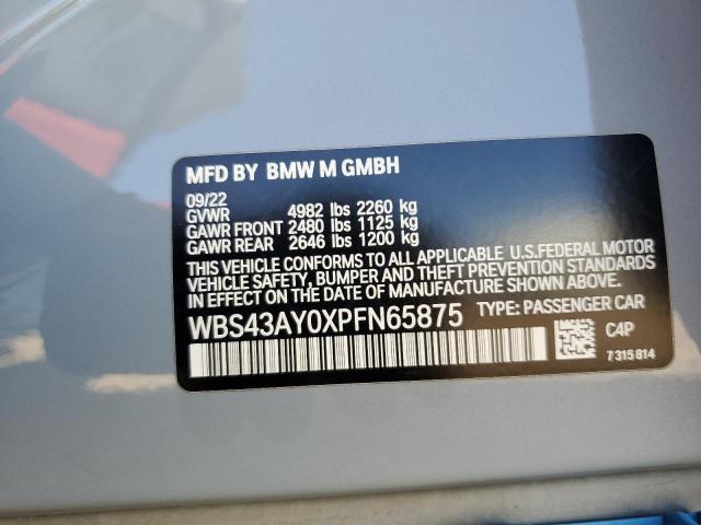  BMW M3 2023 Сріблястий