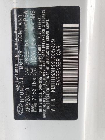 2019 HYUNDAI VELOSTER T - KMHTH6AB6KU005929