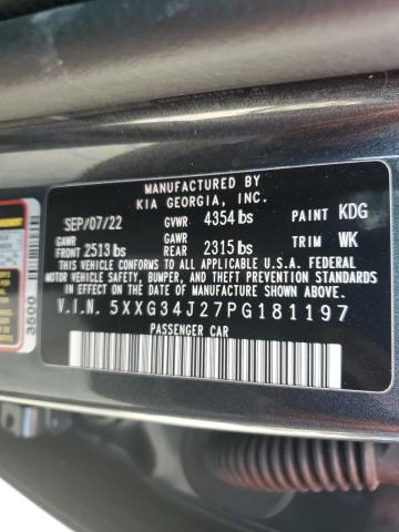 5XXG34J27PG181197 KIA K5 EX