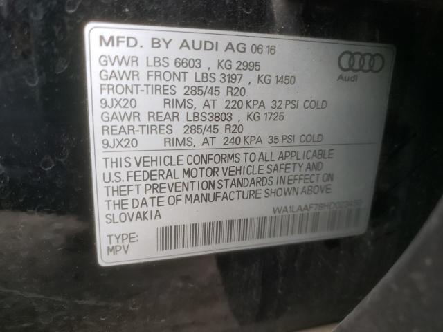 WA1LAAF78HD023450 2017 AUDI Q7, photo no. 14