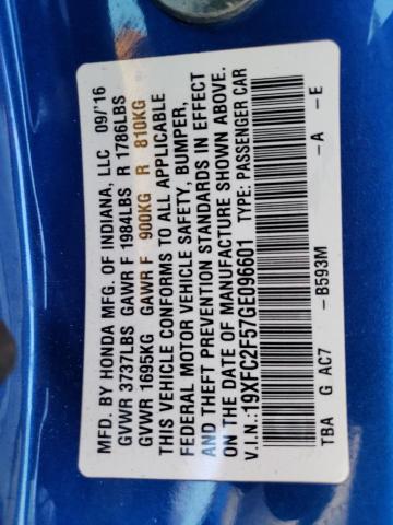 19XFC2F57GE096601 Honda Civic Lx