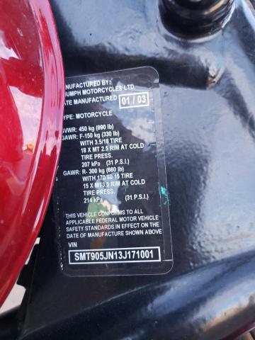 2003 TRIUMPH MOTORCYCLE BONNEVILLE - SMT905JN13J171001