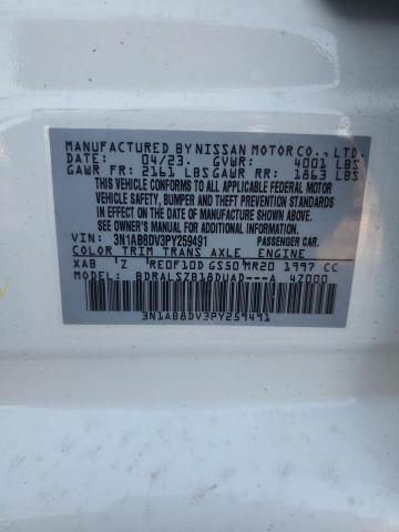 3N1AB8DV3PY259491 | 2023 NISSAN SENTRA SR