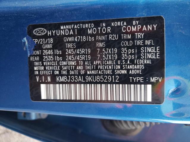  HYUNDAI TUCSON 2019 Синій