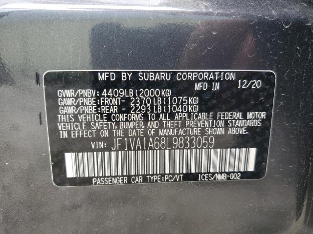 JF1VA1A68L9833059 Subaru WRX