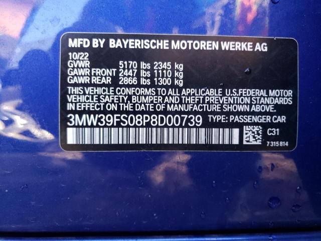 3MW39FS08P8D00739 BMW 330xe