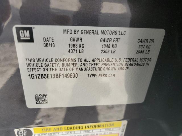 1G1ZB5E13BF149690 | 2011 Chevrolet malibu ls