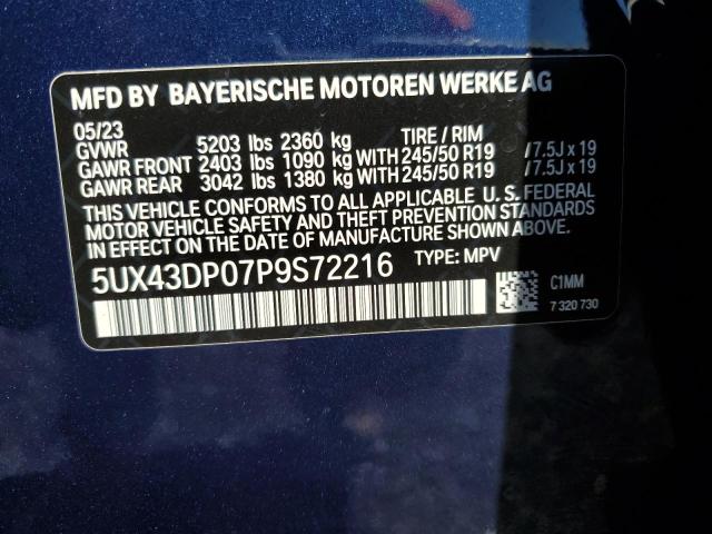 5UX43DP07P9S72216 2023 BMW X3, photo no. 13