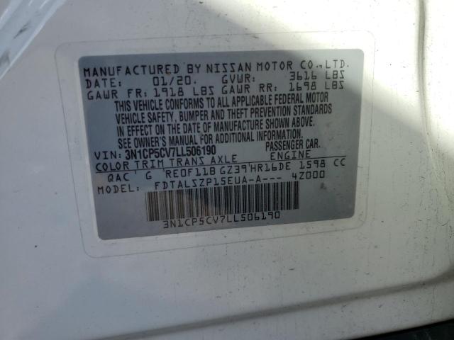 3N1CP5CV7LL506190 Nissan KICKS SV