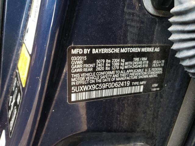 5UXWX9C59F0D62419 | 2015 BMW x3 xdrive28i