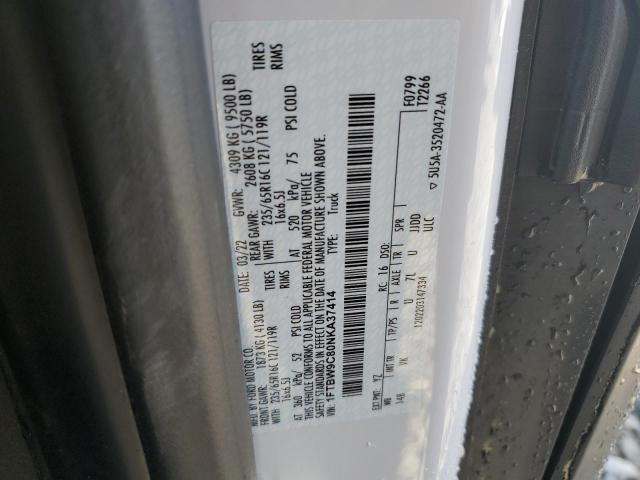 2022 FORD TRANSIT T- - 1FTBW9C80NKA37414