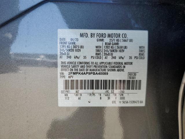 2FMPK4AP9PBA40089 Ford EDGE ST