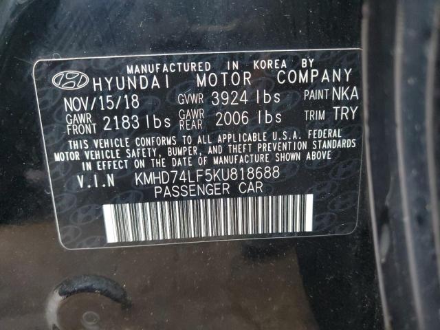 2019 HYUNDAI ELANTRA SE - KMHD74LF5KU818688