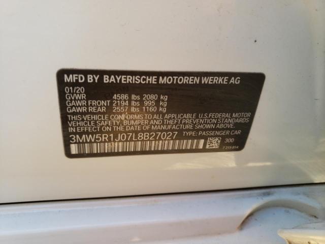 3MW5R1J07L8B27027 BMW 330I
