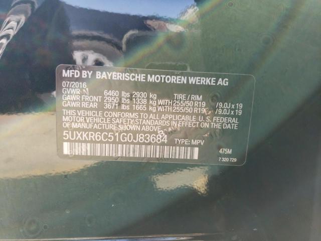 2016 BMW X5 XDRIVE5 - 5UXKR6C51G0J83684