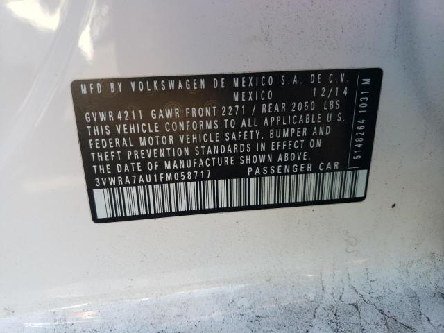 2015 VOLKSWAGEN GOLF TDI - 3VWRA7AU1FM058717
