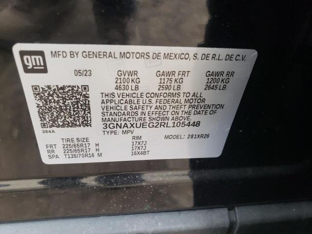 3GNAXUEG2RL105448 | 2024 Chevrolet equinox lt