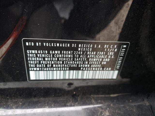  VOLKSWAGEN GOLF 2019 Чорний