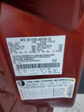 1FTFW1EF7EKD89551 Ford F150 Supercrew