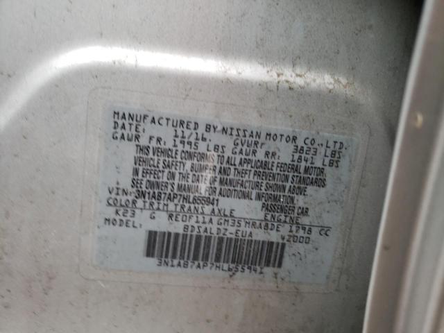 2017 Nissan Sentra S VIN: 3N1AB7AP7HL655941 Lot: 70381403