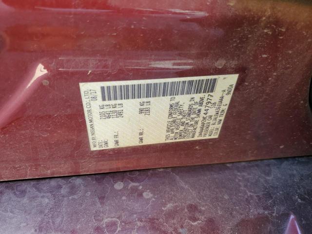2017 NISSAN MAXIMA 3.5 1N4AA6AP2HC447977